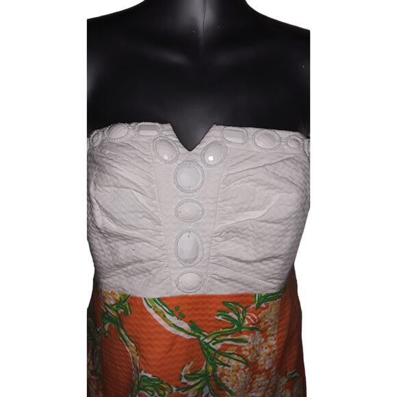 Lilly Pulitzer Sz 10 NWOT BOWEN Floral Print Sleeveless Empire Waist Dress - Picture 3 of 9